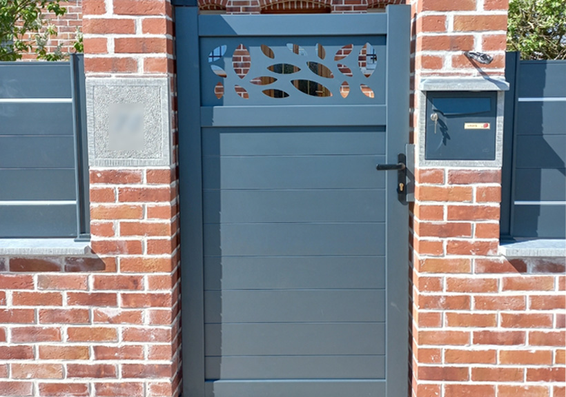 Portillon aluminium Lotus